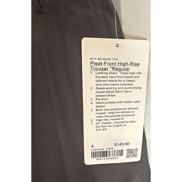 Lululemon Wide Leg Brown Trousers Size 4 - Picture 3 of 10